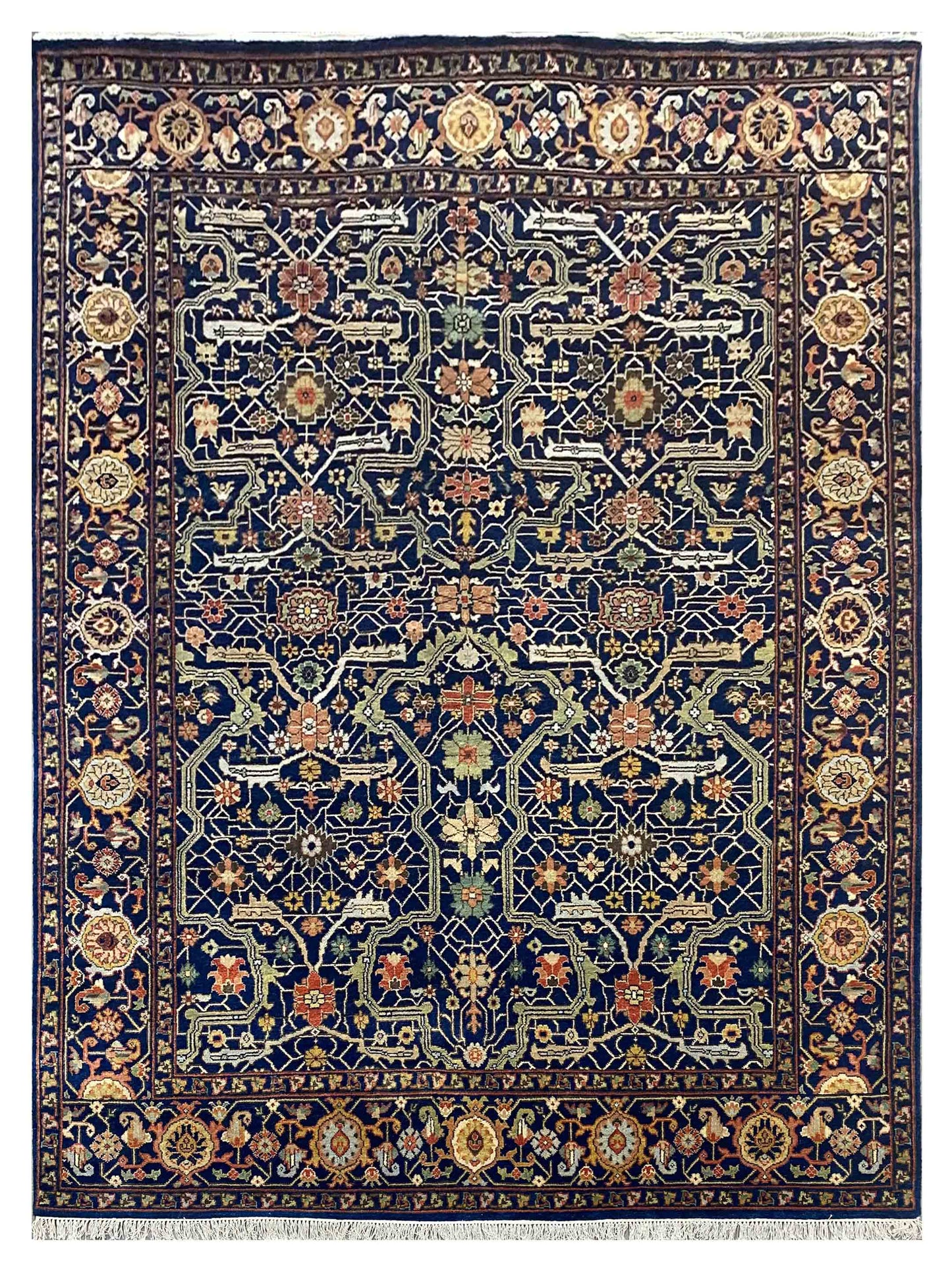 Exclusive Serapi SR-1002 Blue Multi  Traditional Hand Knotted Rug