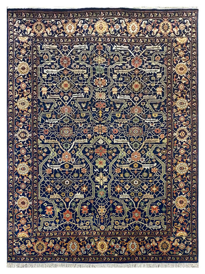 Exclusive Serapi SR-1002 Blue Multi  Traditional Hand Knotted Rug