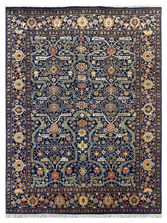 Exclusive Serapi SR-1002 Blue Multi  Traditional Hand Knotted Rug