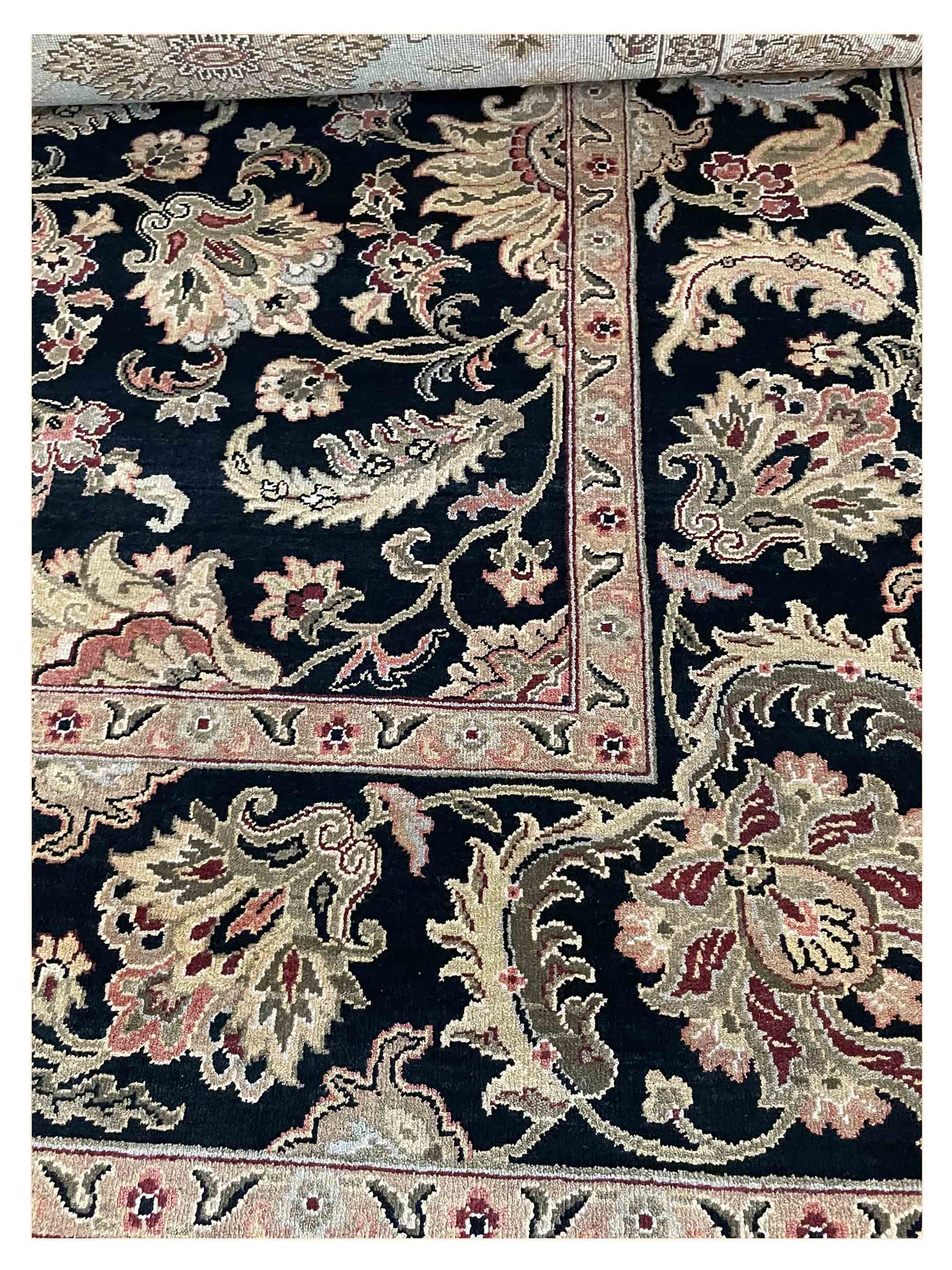 Exclusive Luxor CD-20 Black Beige  Traditional Hand Knotted Rug