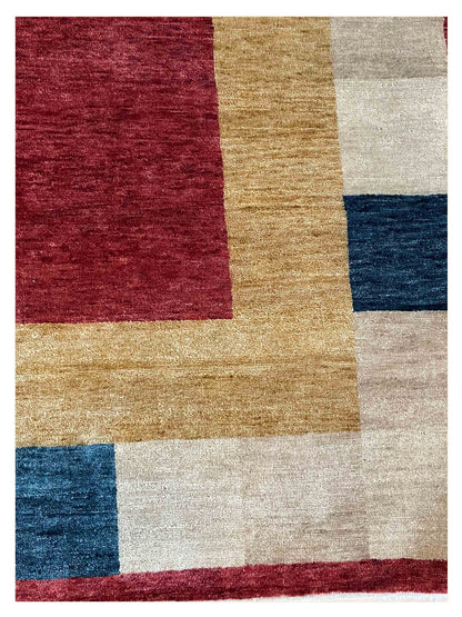 Exclusive Gabbeh C Red Multi  Modern Hand Knotted Rug