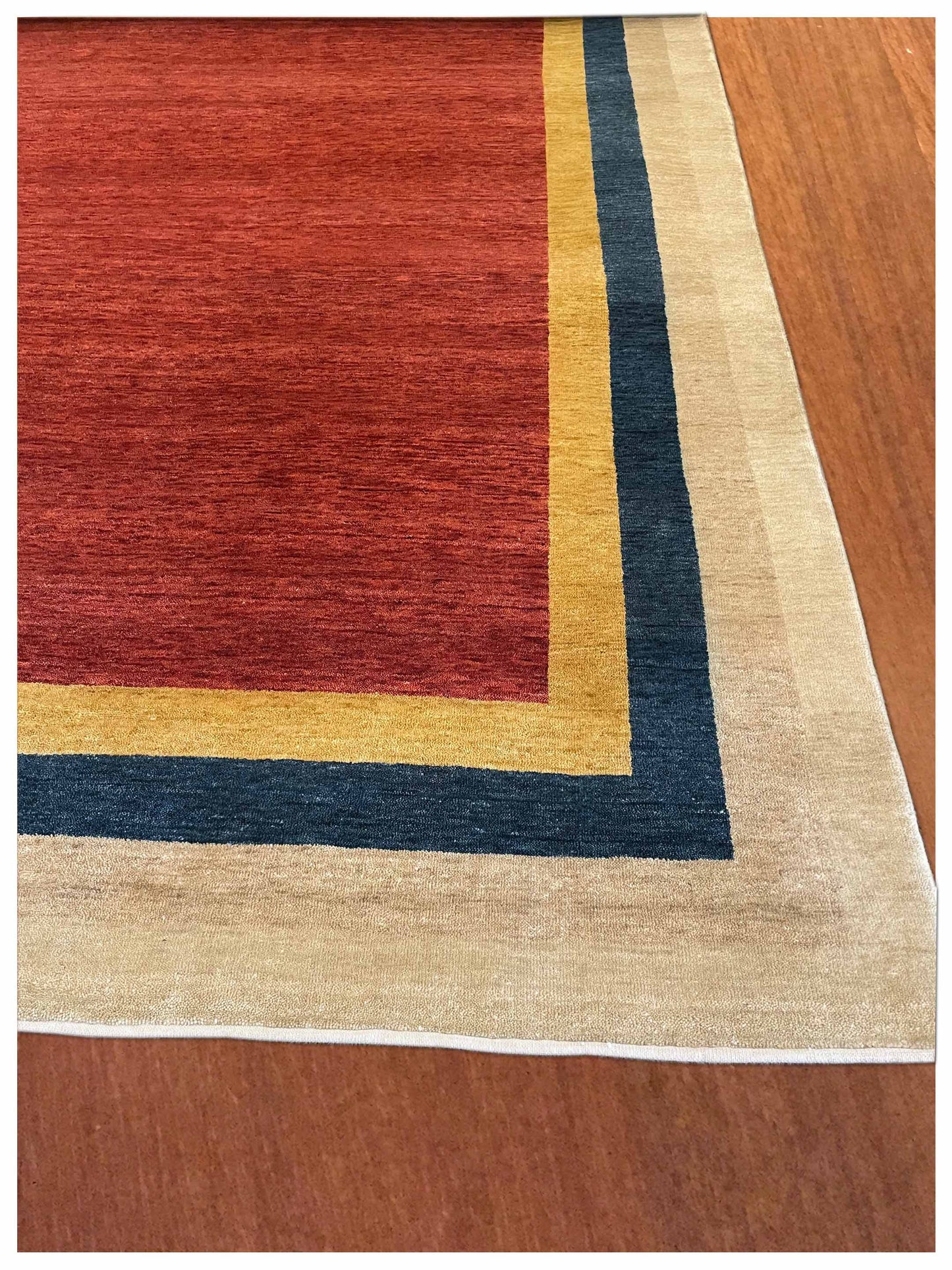 Exclusive Gabbeh D Beige Multi  Modern Hand Knotted Rug