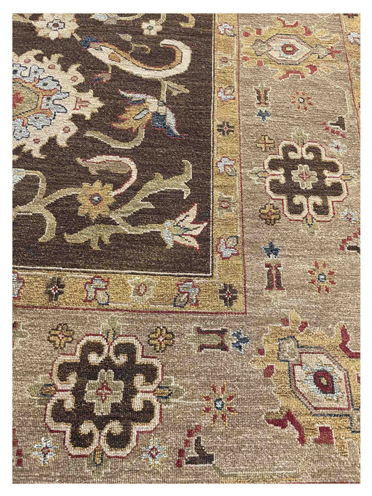 Exclusive Soumak 109 Brown Beige  Traditional Hand Knotted Rug