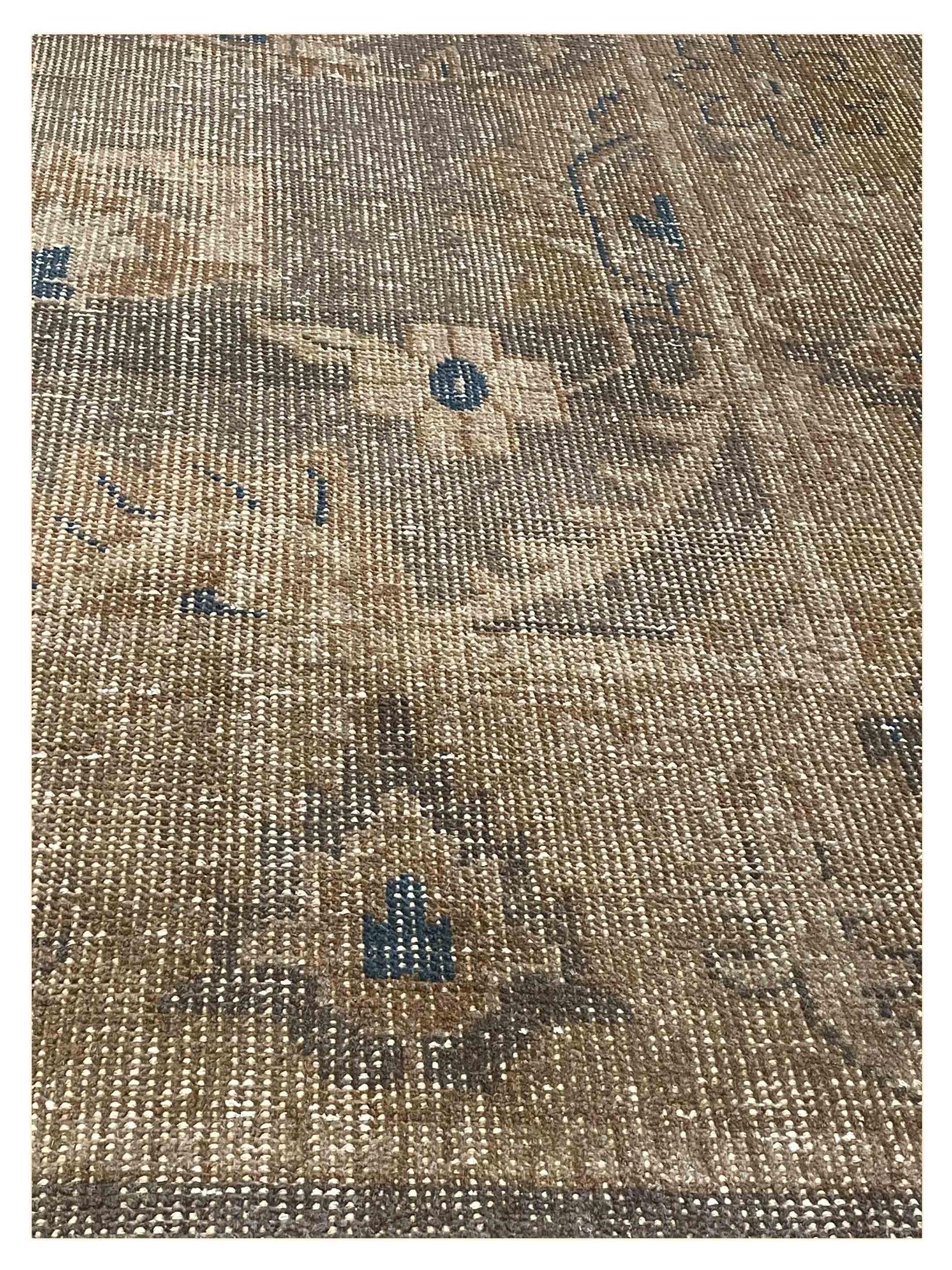 Exclusive Vintage SK-05 Brown Brown  Modern Hand Knotted Rug