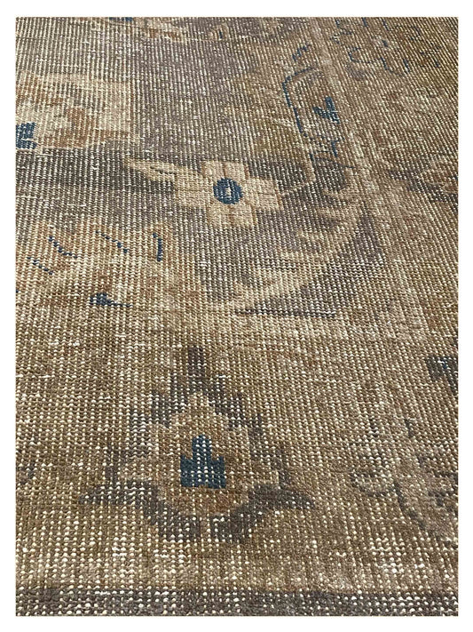 Exclusive Vintage SK-05 Brown Brown  Modern Hand Knotted Rug