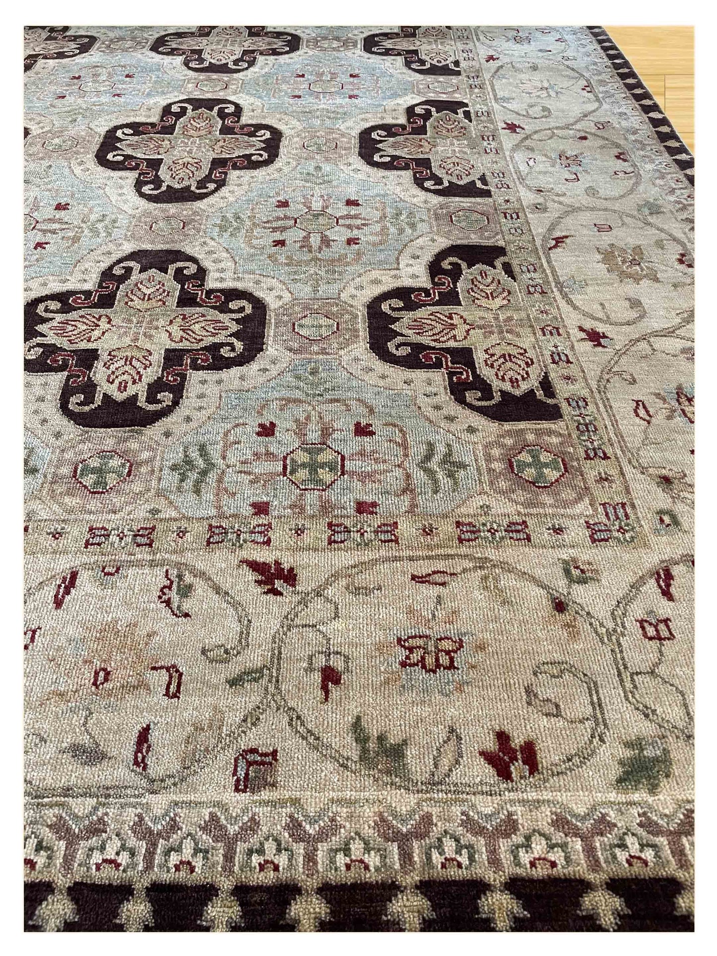 Exclusive Chobi Bakhtiari Brown Beige  Traditional Hand Knotted Rug