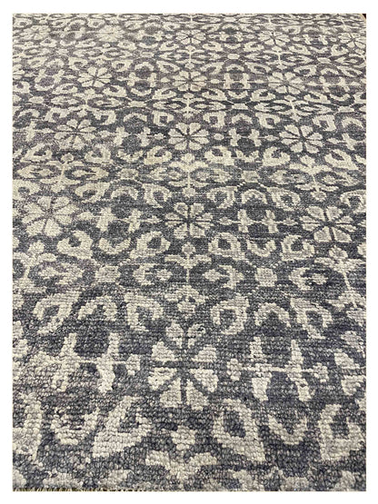 Exclusive Desert DE-101 Blue Grey  Transitional Hand Knotted Rug