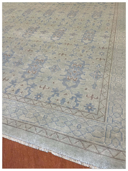 Exclusive Imprezzo EMP-01 Lt.Green Blue  Traditional Hand Knotted Rug