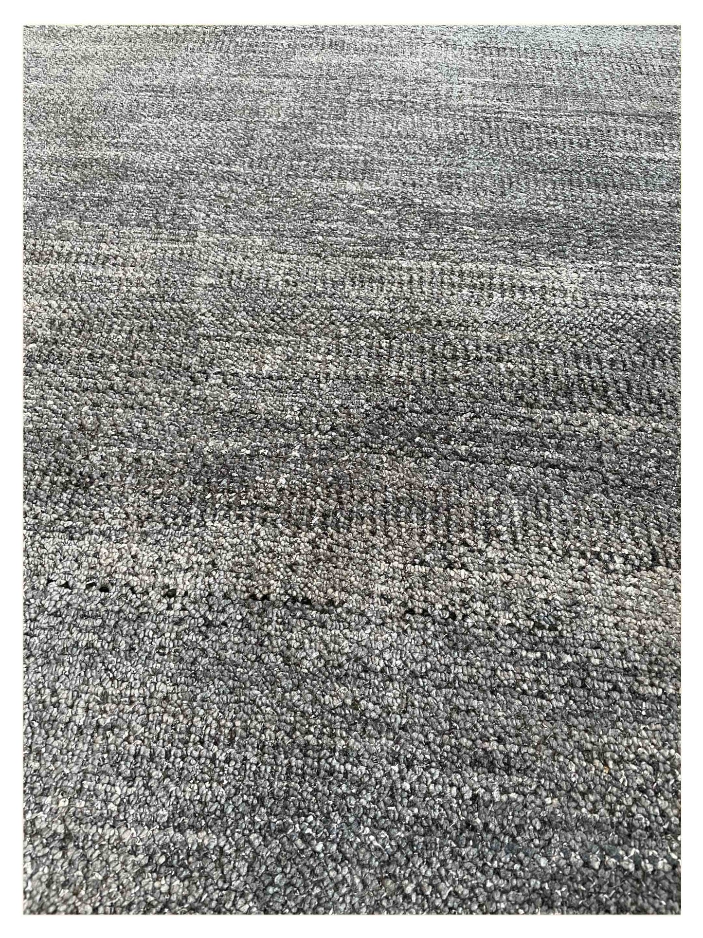 Exclusive Afghan Modern U-311 Charcoal Charcoal  Transitional Hand Knotted Rug