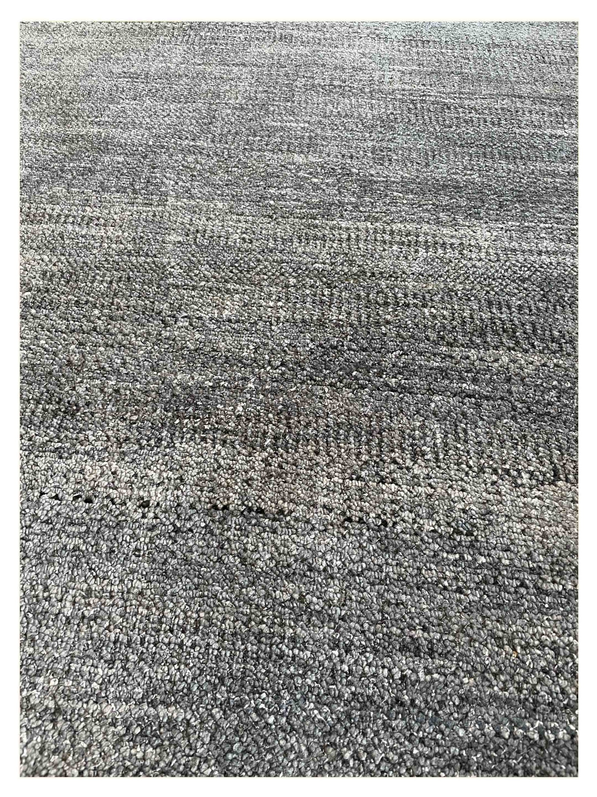 Exclusive Afghan Modern U-311 Charcoal Charcoal  Transitional Hand Knotted Rug
