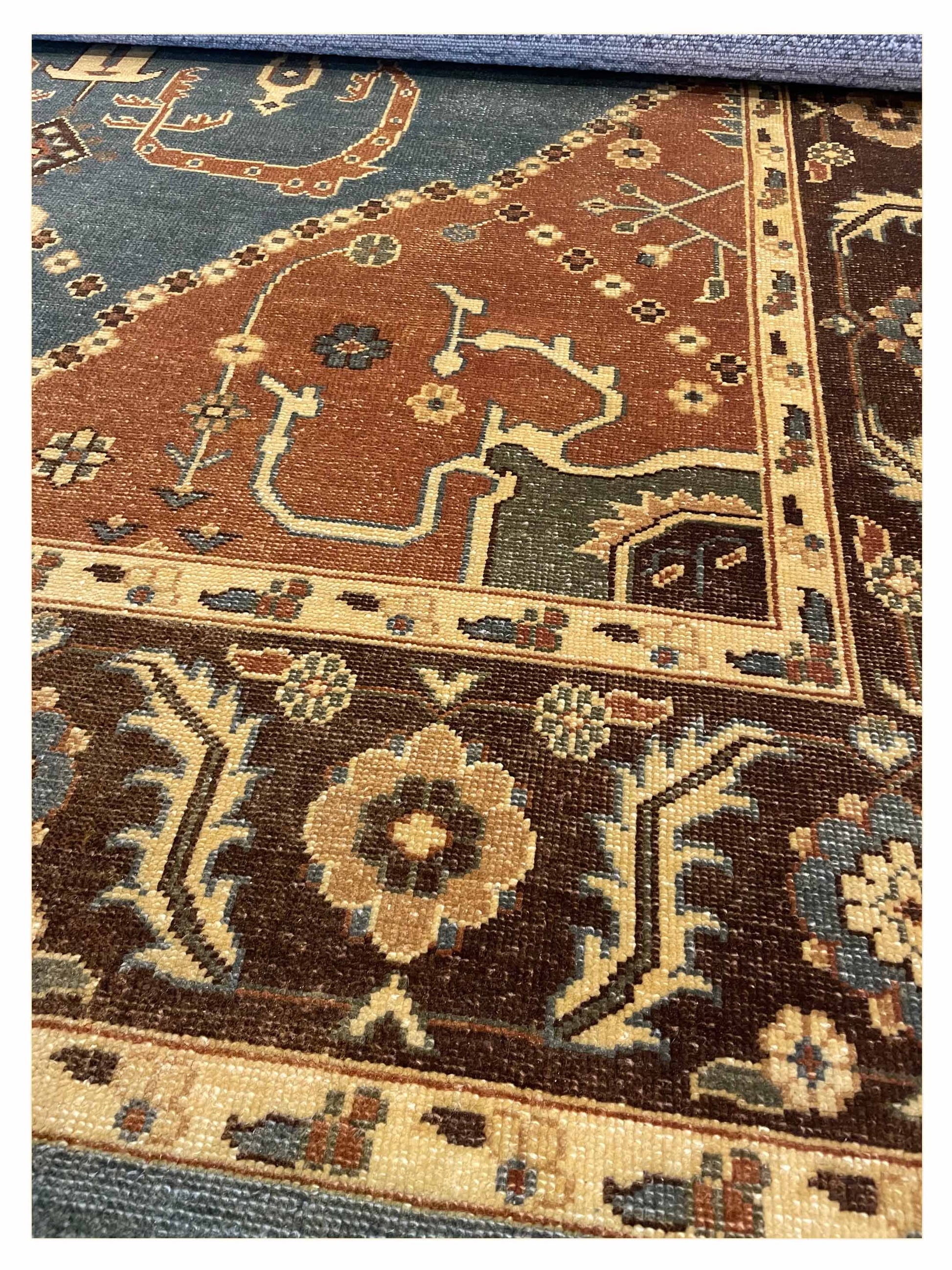 Exclusive Type R MTK-016 Beige Brown  Transitional Hand Knotted Rug