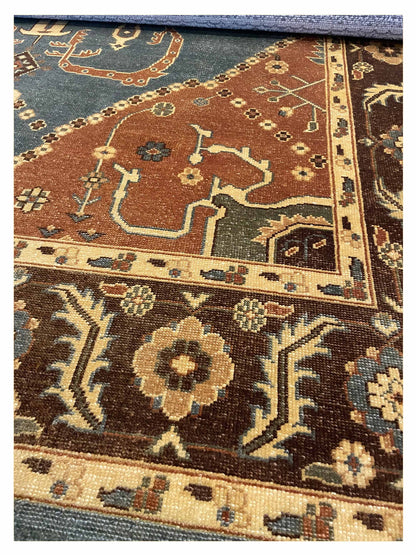 Exclusive Type R MTK-016 Beige Brown  Transitional Hand Knotted Rug