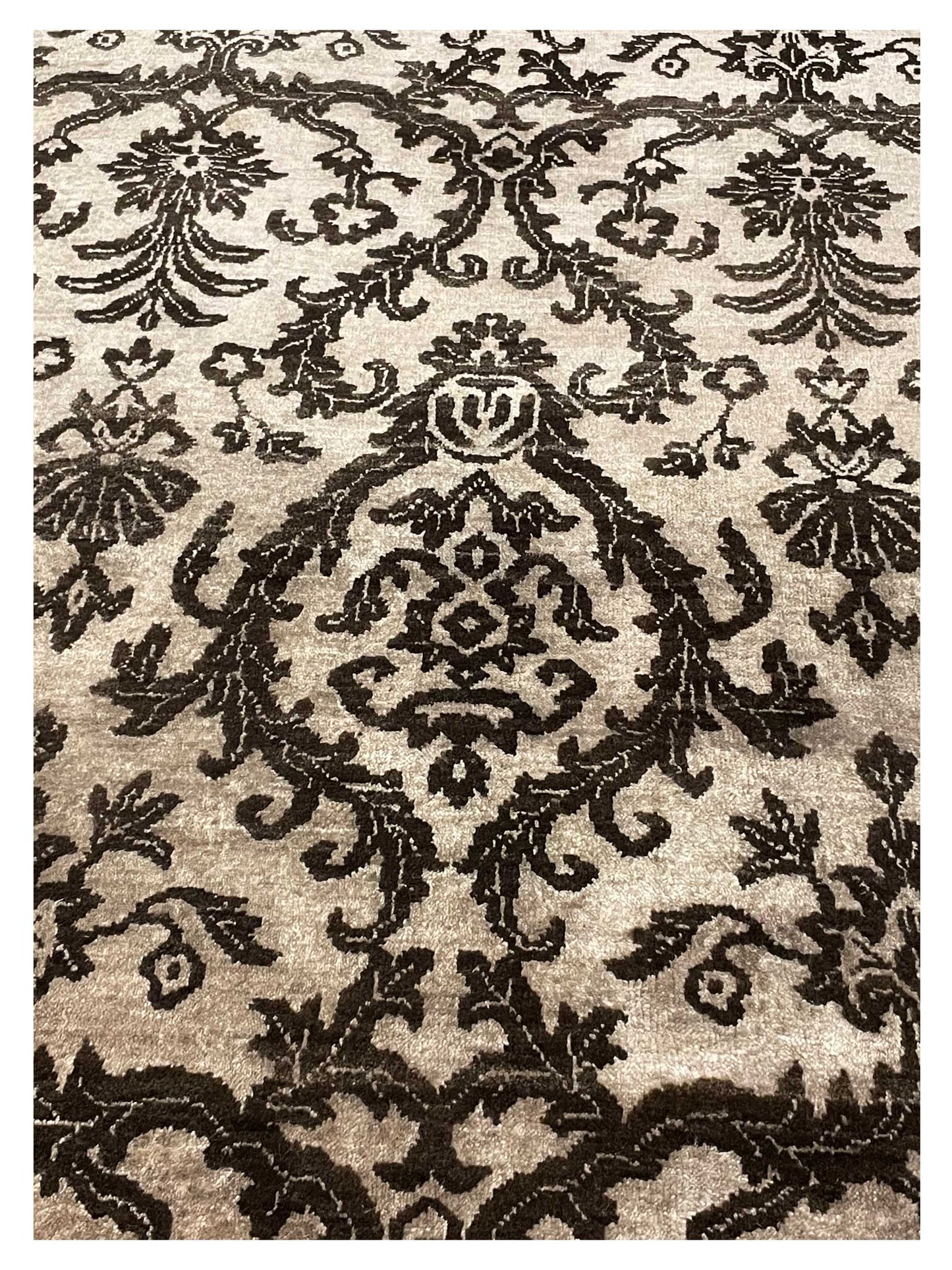 Exclusive Jankat JK-1001 Beige Brown  Traditional Hand Knotted Rug