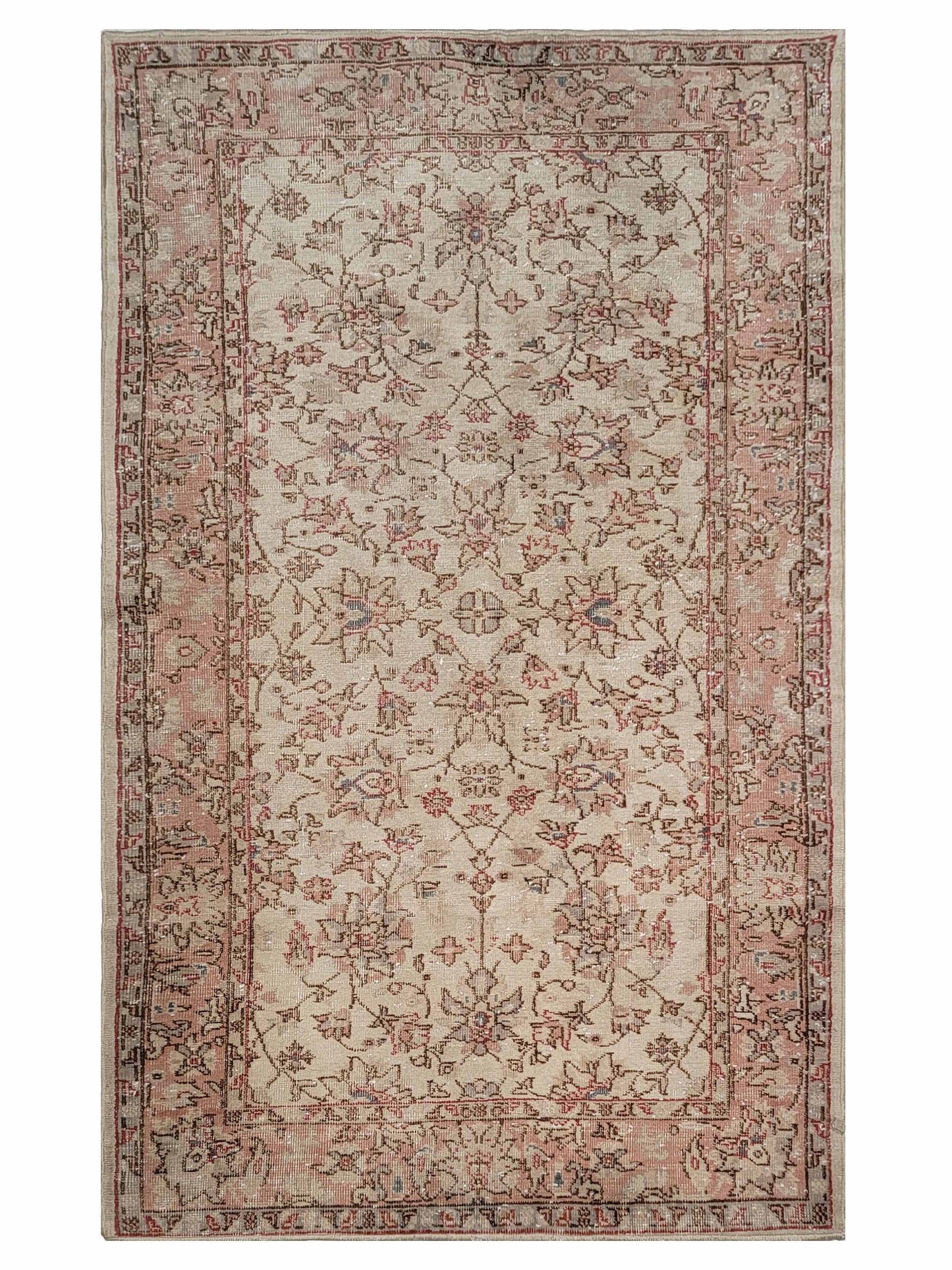 Exclusive Anatolian Vintage 312819 Beige Brown  Vintage Hand Knotted Rug