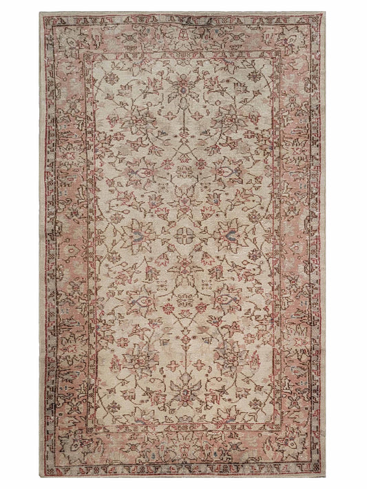 Exclusive Anatolian Vintage 312819 Beige Brown  Vintage Hand Knotted Rug