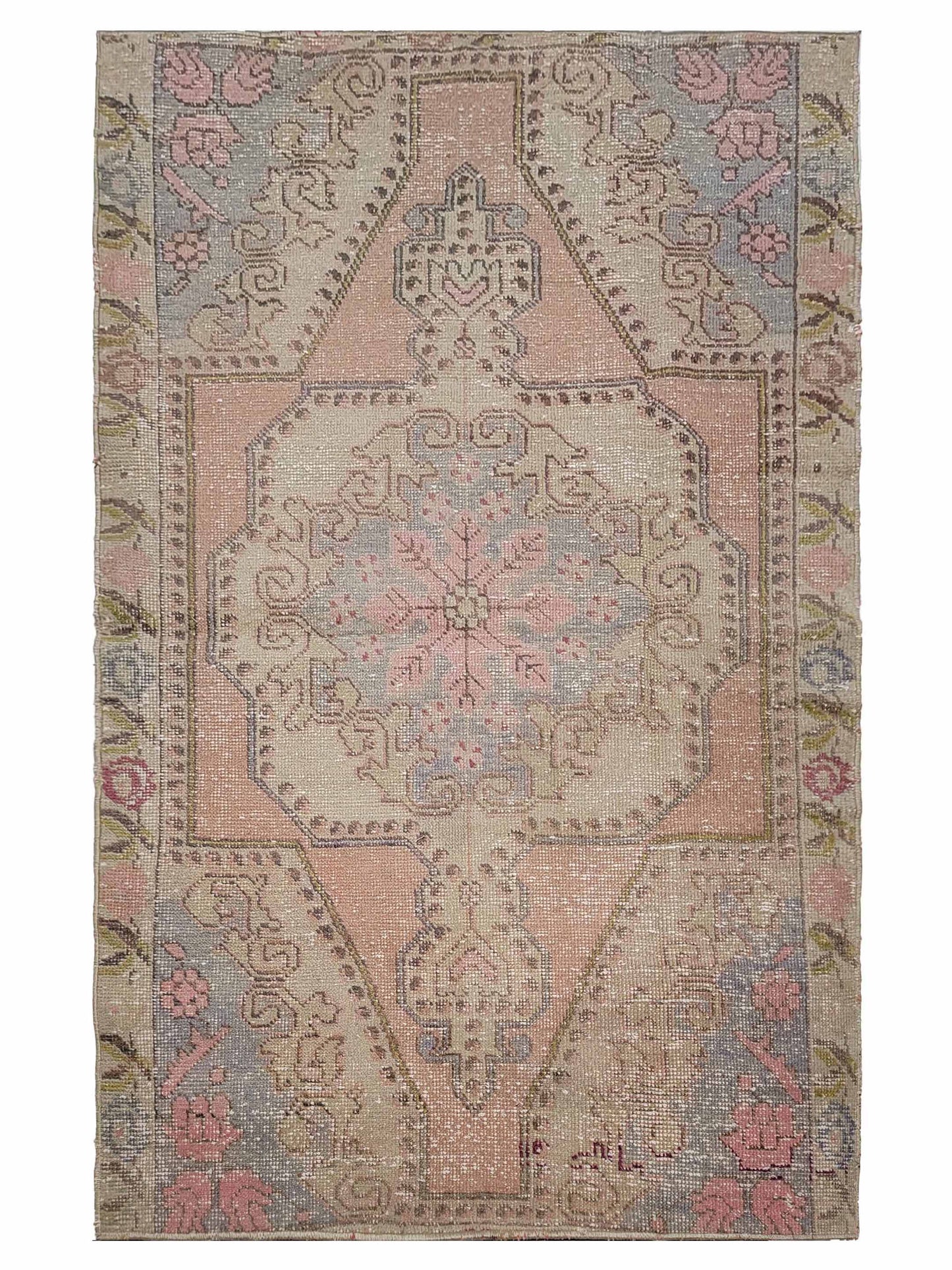 Exclusive Anatolian Vintage 312831 Beige Brown  Vintage Hand Knotted Rug