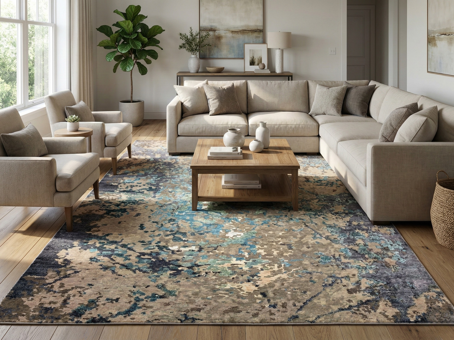 Tibetino A-21 Beige Turquoise