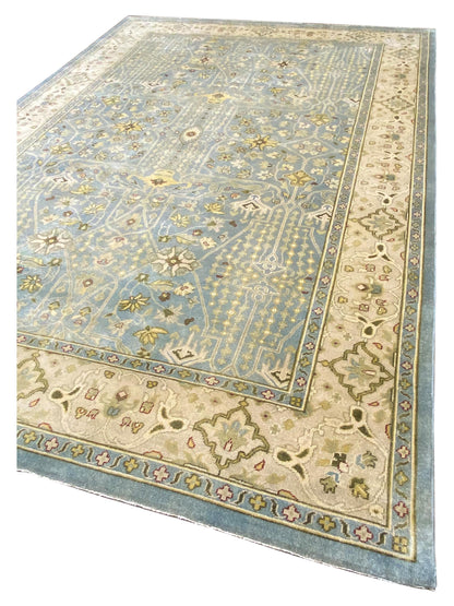 Oushak AL-308 Lt.Blue Ivory