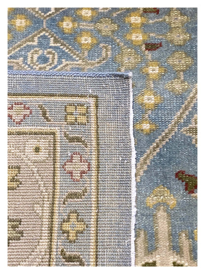 Oushak AL-308 Lt.Blue Ivory