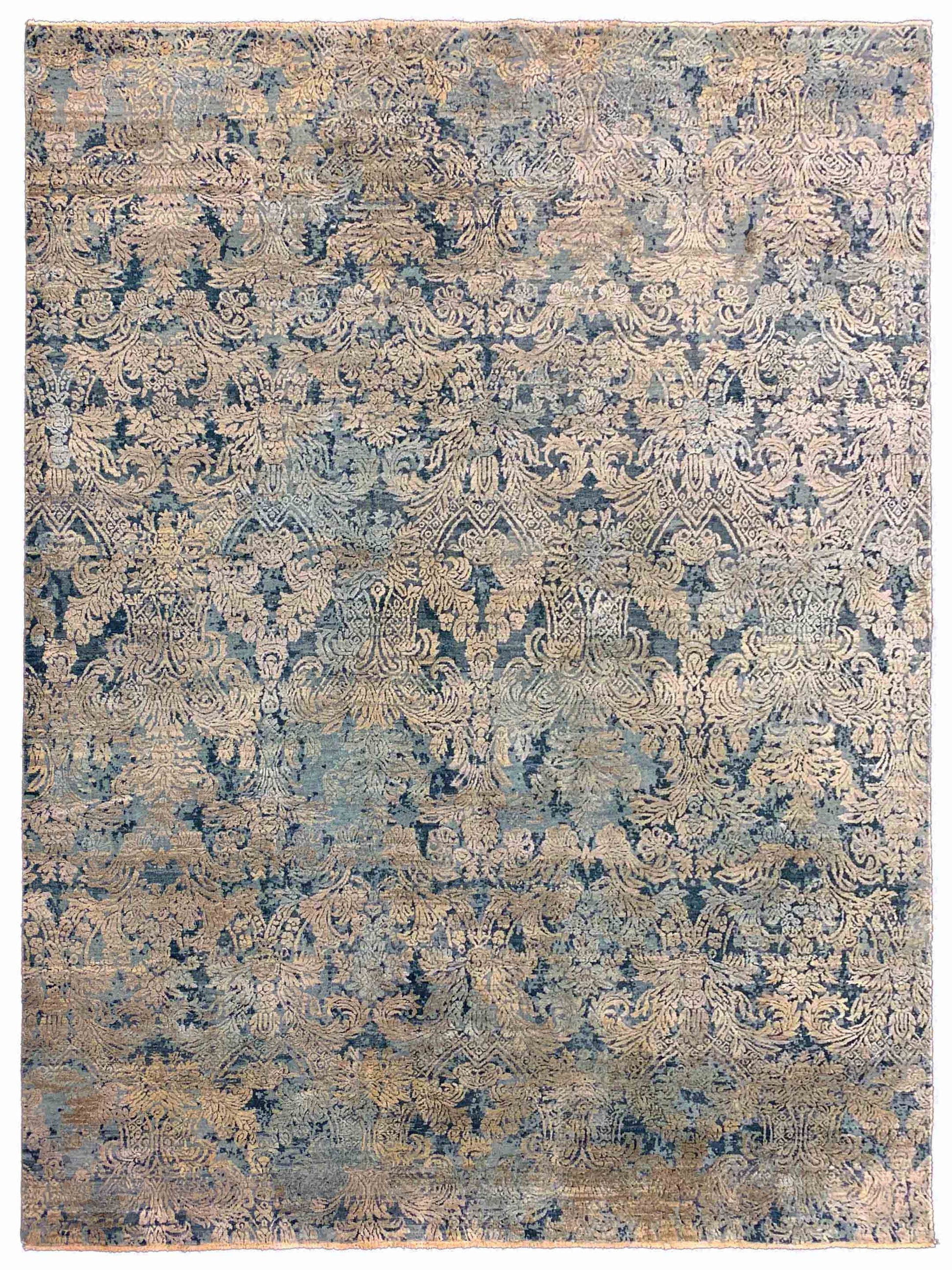 Exclusive Radiance DL-303 White Ice  Transitional Hand Knotted Rug