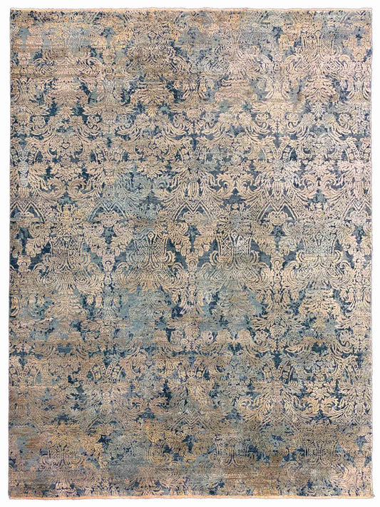 Exclusive Radiance DL-303 White Ice  Transitional Hand Knotted Rug