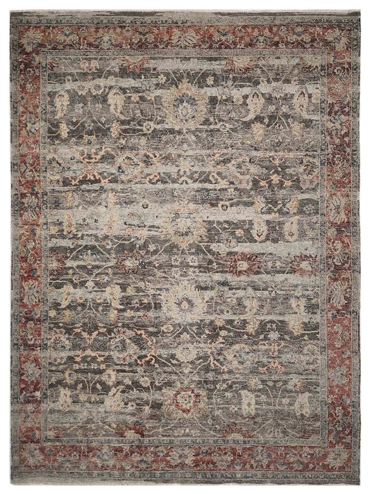 Exclusive Crown DL-371 Grey Blue  Transitional Hand Knotted Rug