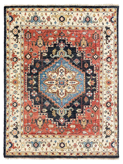 Exclusive Faberge FB-405 Charcoal Beige  Traditional Hand Knotted Rug