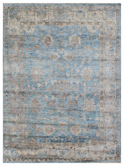 Exclusive Faberge FB-423 Blue Grey  Traditional Hand Knotted Rug