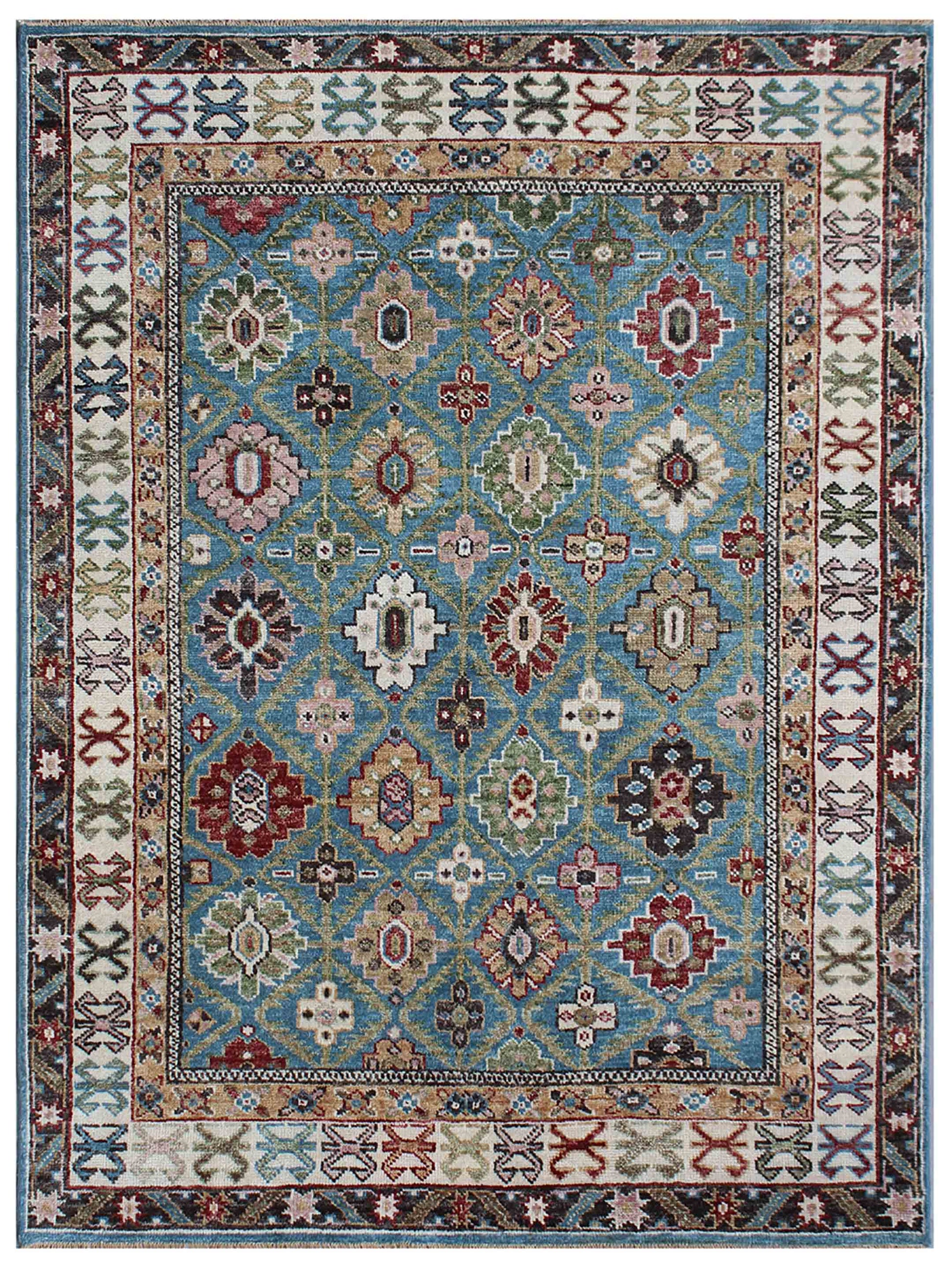 Exclusive Faberge FB-480 Blue Multi  Traditional Hand Knotted Rug
