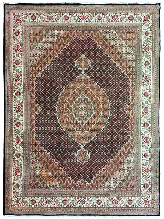 Exclusive Maharaja Mahi Black Ivory  Traditional Hand Knotted Rug