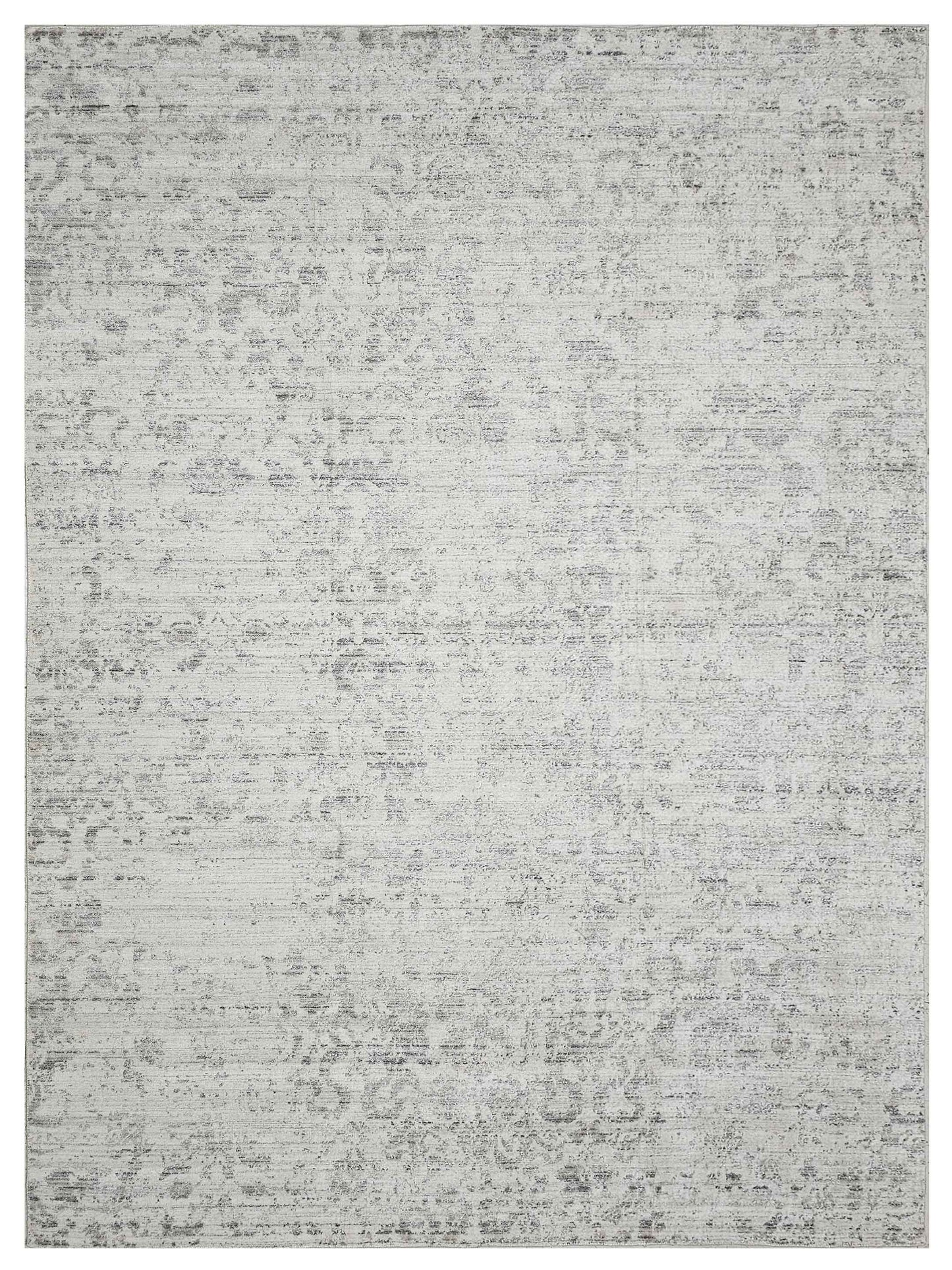 Exclusive Fashionloom FL-1004 White Grey  Modern Hand Loom Rug