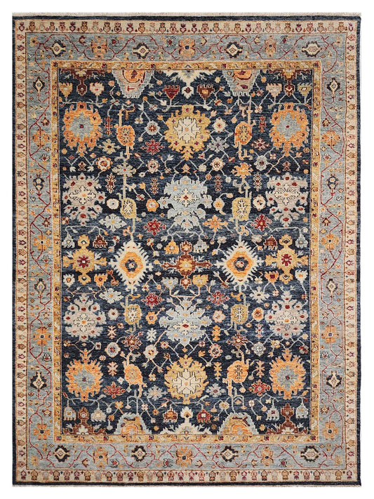 Exclusive Vintage Modern FT-214 Multi Multi  Vintage Hand Knotted Rug