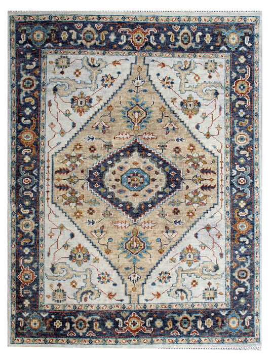 Exclusive Faberge FB-406 Tan Midnight  Traditional Hand Knotted Rug