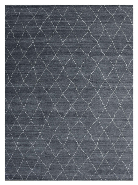 Exclusive Kasbah KB-556 Grey Ivory  Contemporary Hand Knotted Rug