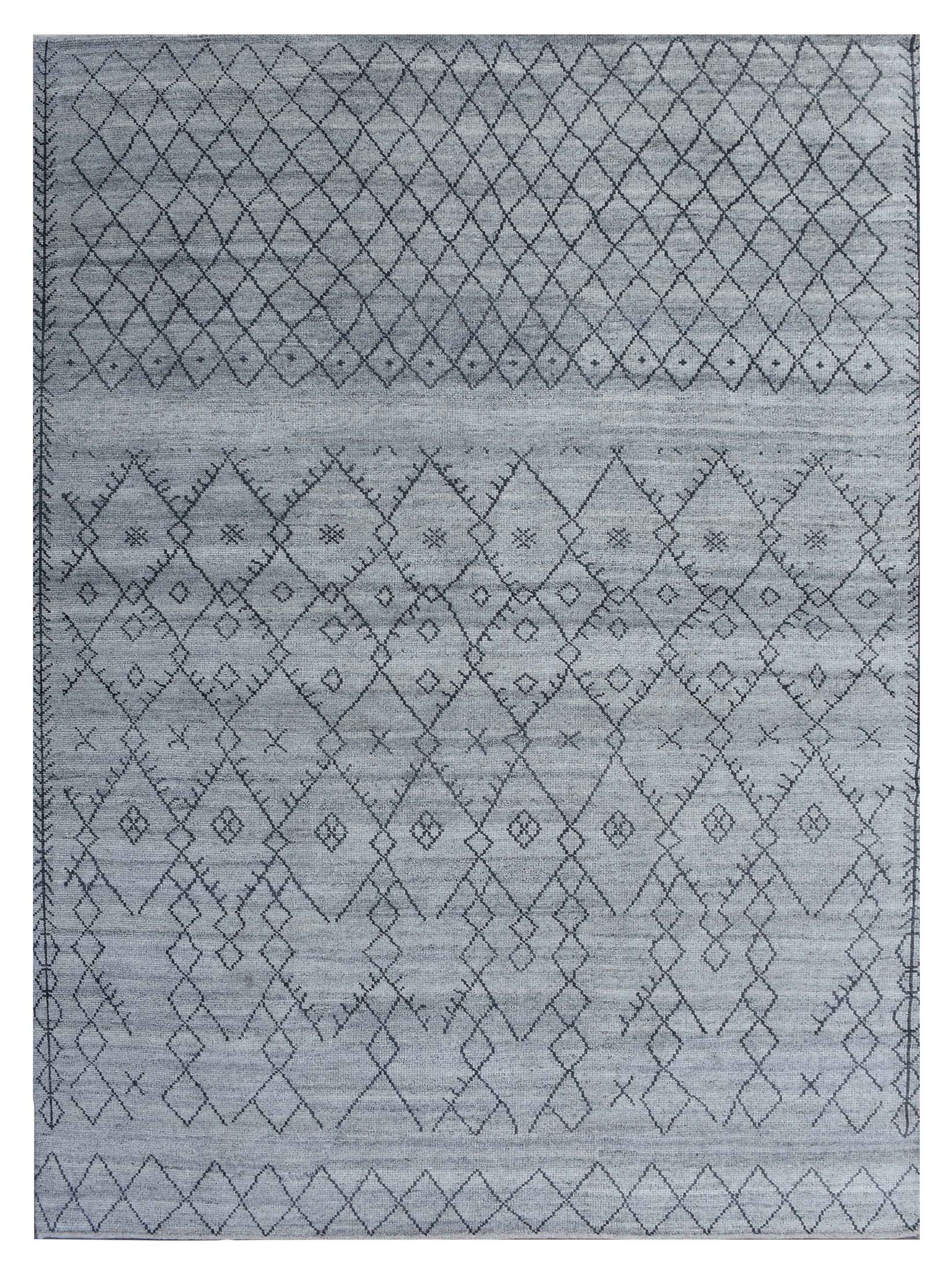Exclusive Kasbah KB-557 Grey Black  Contemporary Hand Knotted Rug