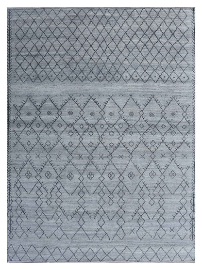 Exclusive Kasbah KB-557 Grey Black  Contemporary Hand Knotted Rug