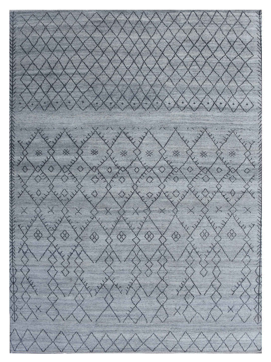 Exclusive Kasbah KB-557 Grey Black  Contemporary Hand Knotted Rug
