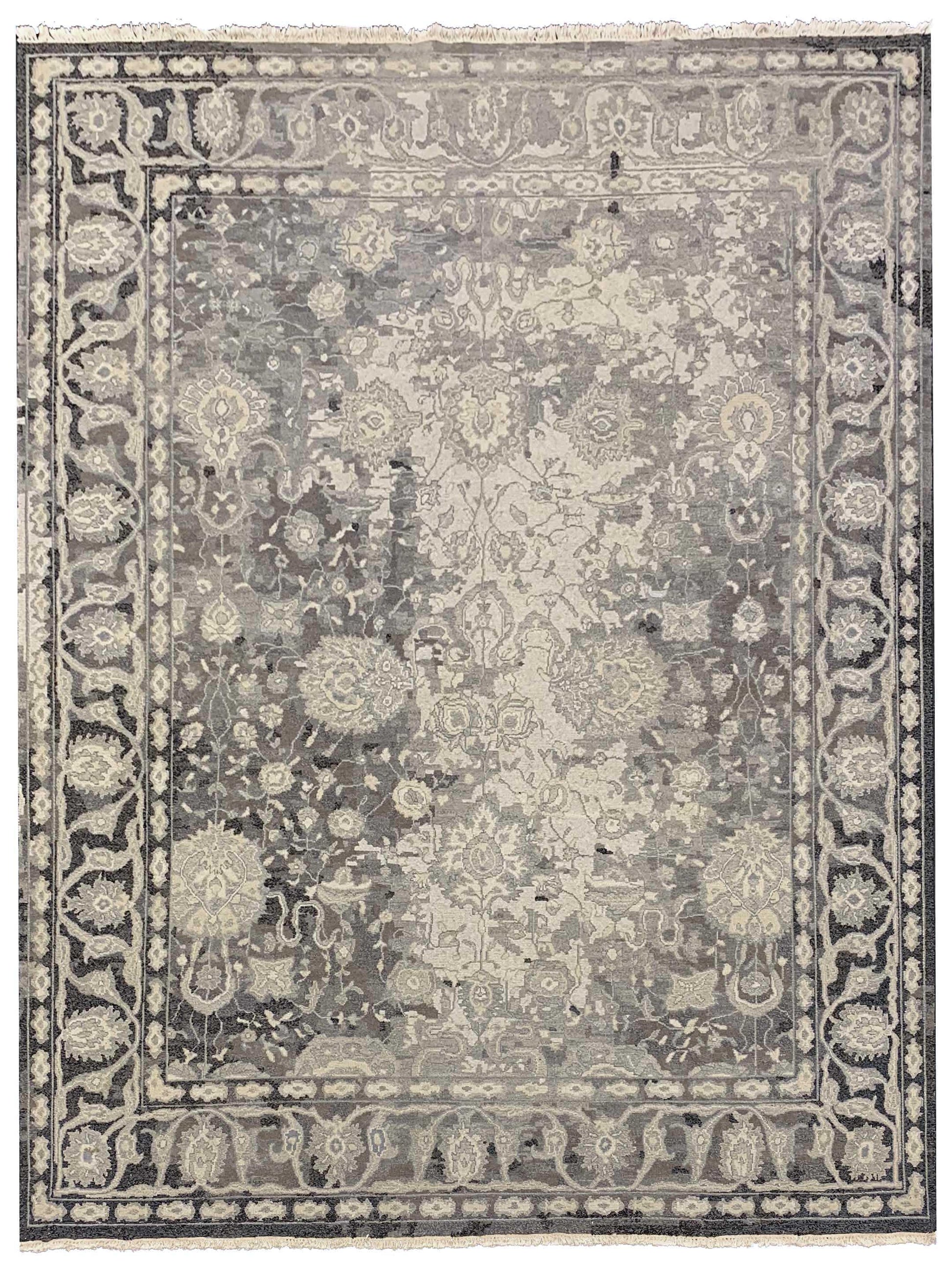 Exclusive Soumak LSC-5030 Lt.Blue Brown  Traditional Hand Knotted Rug