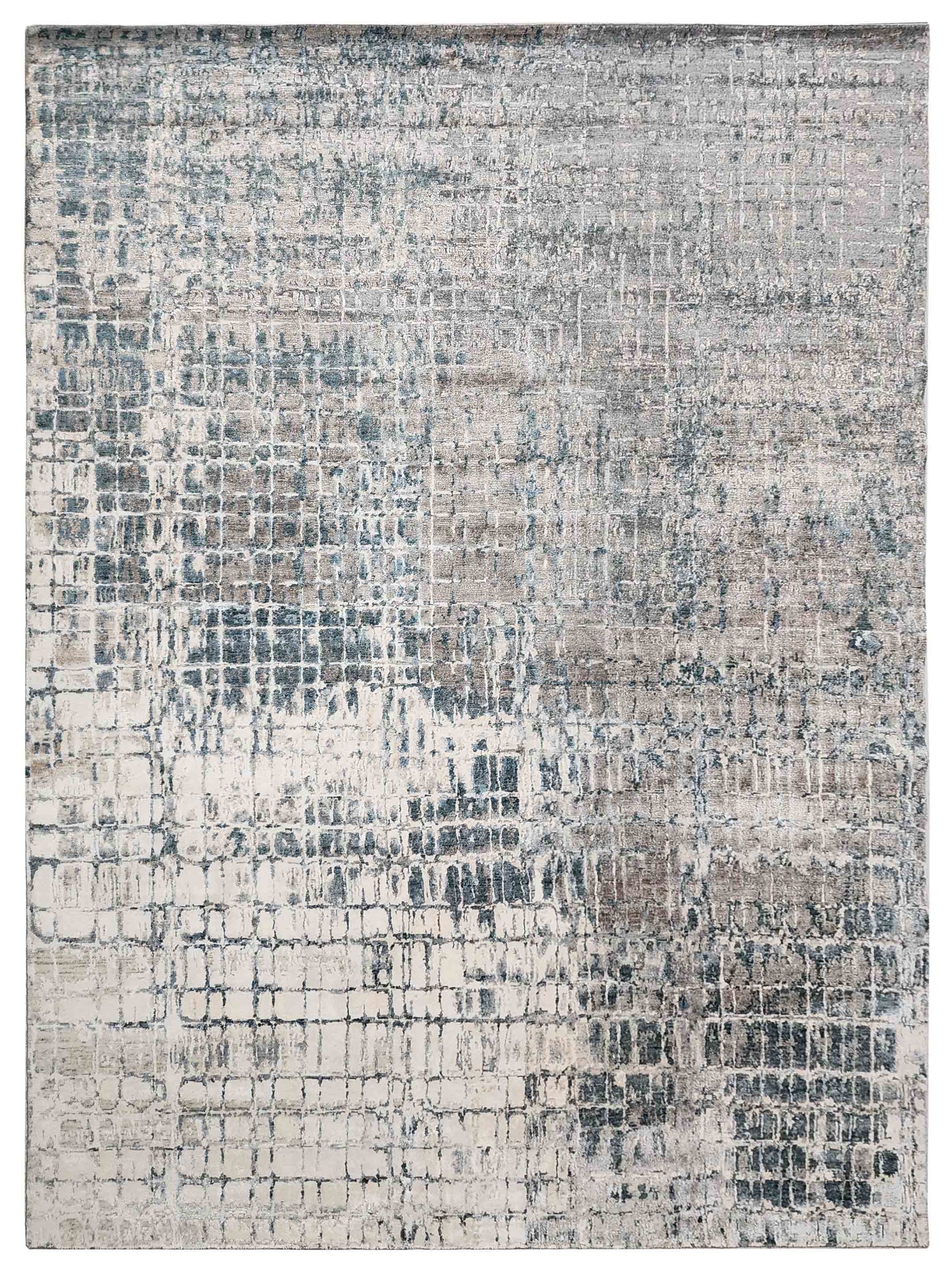 Exclusive Mantra MN-279 Grey Green  Contemporary Hand Knotted Rug