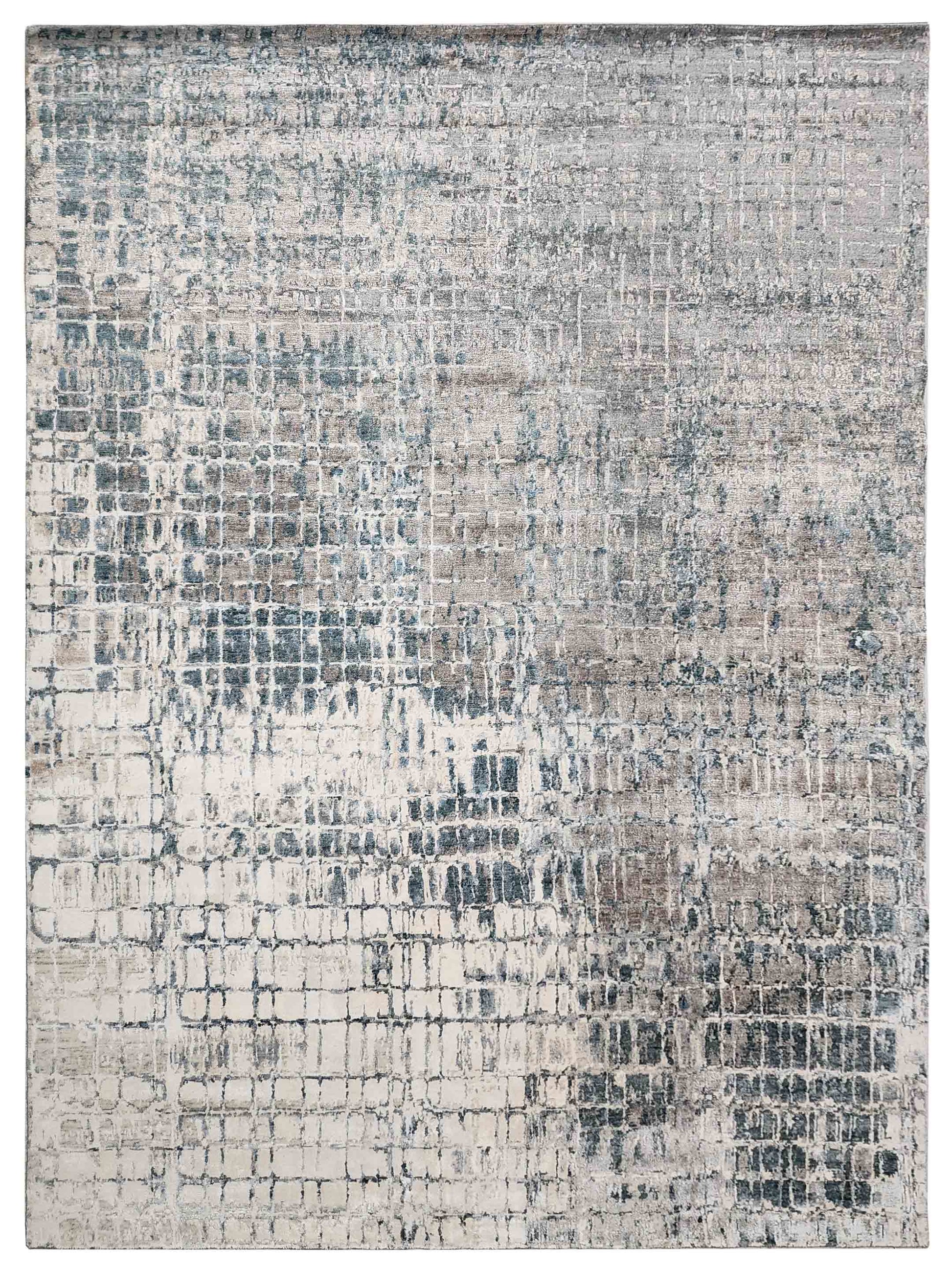 Exclusive Mantra MN-279 Grey Green  Contemporary Hand Knotted Rug
