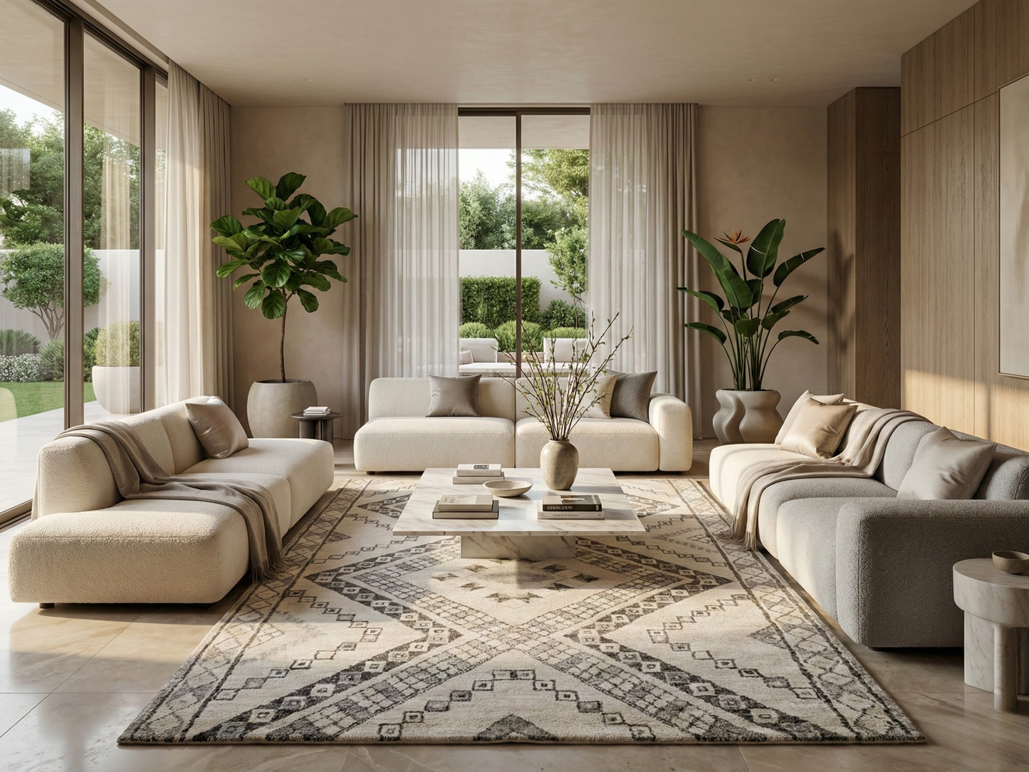 Moroccan Mohair MO-9872 Ivory Taupe