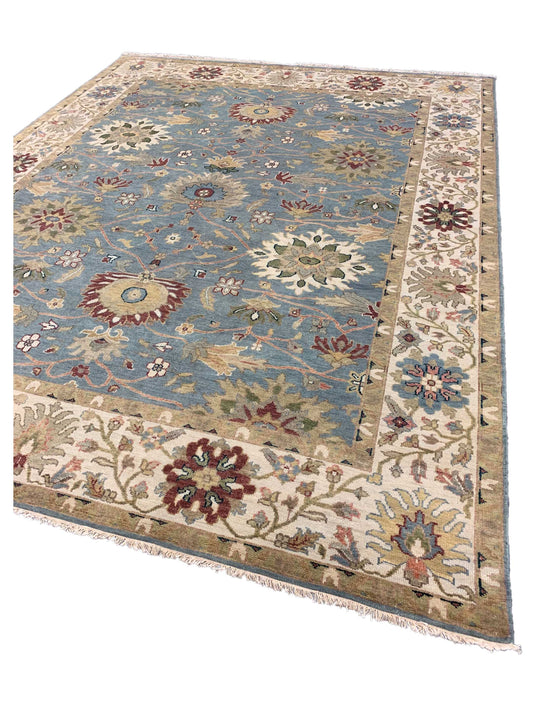 Chobi CB-204 Lt.Blue Ivory