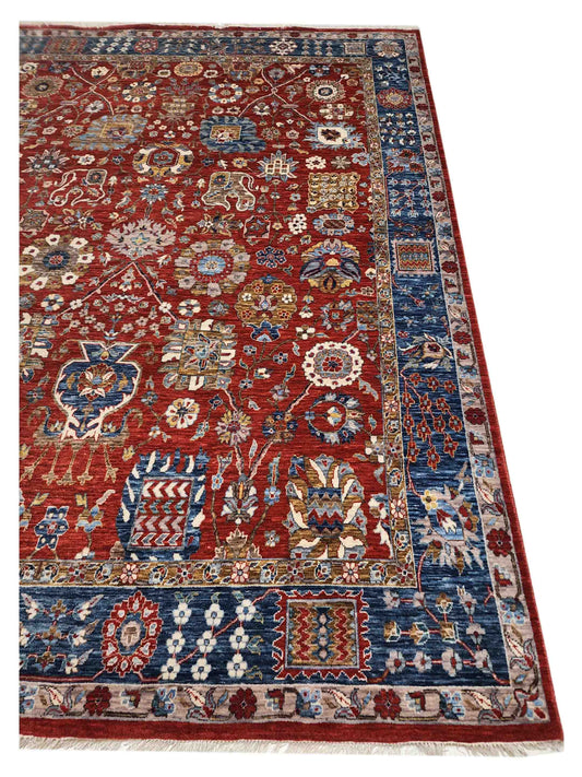 Agra Modern Pass-188 Rust Blue
