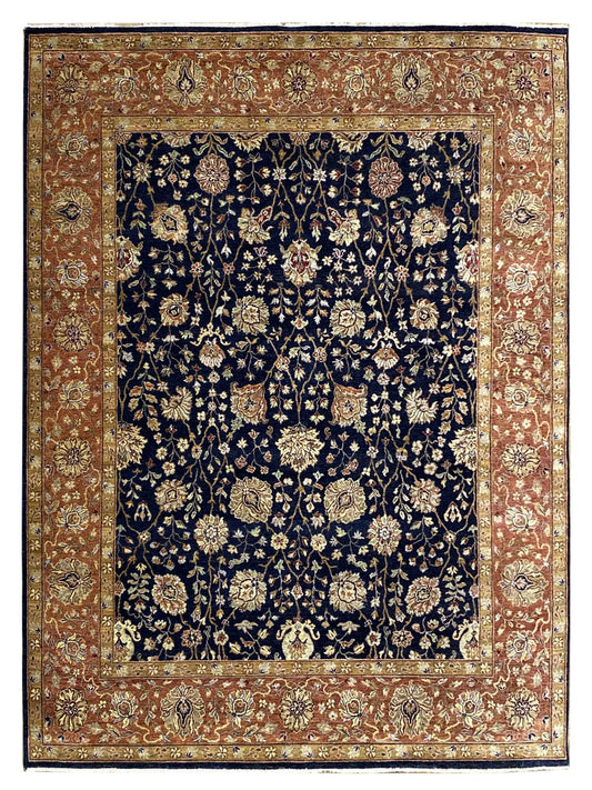 Exclusive Presidential PRT-800 Black Rust  Traditional Hand Knotted Rug