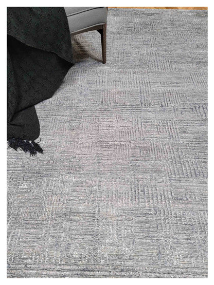 Exclusive Quantum QN-354 Indigo  Contemporary Hand Knotted Rug