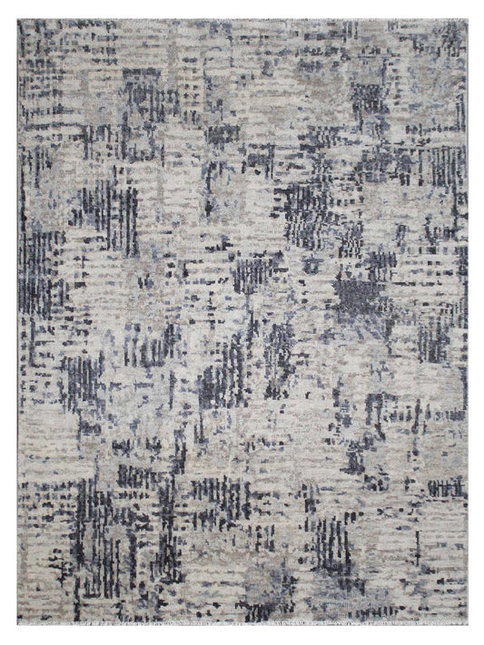 Exclusive Faberge FB-454 Blue Grey  Traditional Hand Knotted Rug