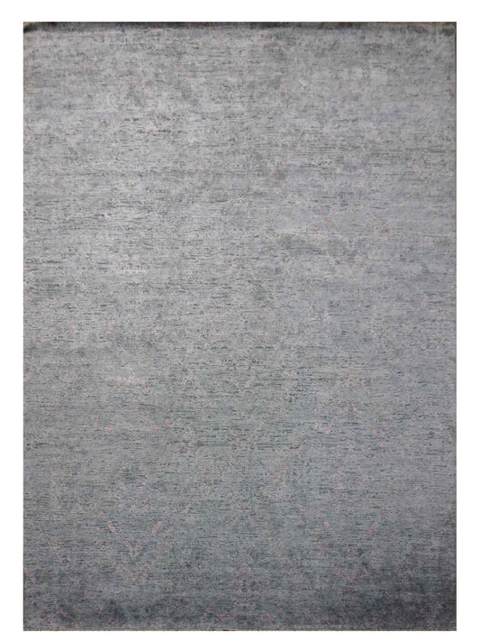 Exclusive Venus Silk Oxidized SH-038 Grey Pink  Transitional Hand Knotted Rug