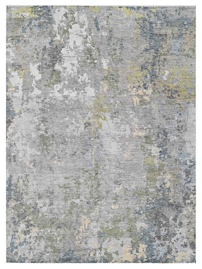 Exclusive Fourthree FT-211 Beige Green  Contemporary Hand Knotted Rug