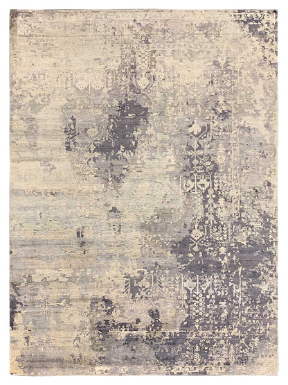 Exclusive Tradition TD-114 Grey Grey  Traditional Hand Knotted Rug
