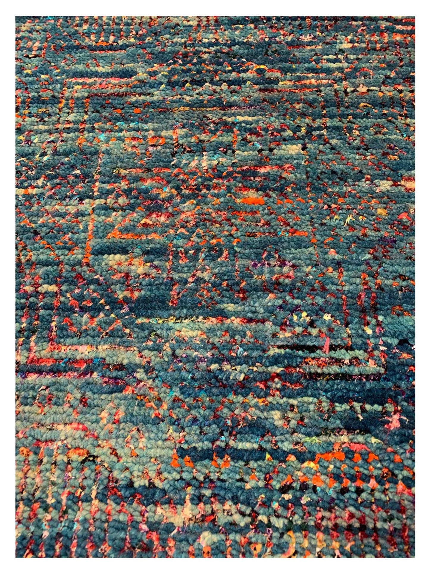 Afghan Modern U-324 Blue Multi